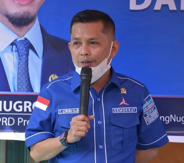 Ketua DPC Demokrat Kota Pekanbaru, Tengku Azwendi Fajri. 